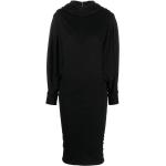 Robes de soirée longues de créateur Saint Laurent Paris noires à manches longues à col roulé Taille XS pour femme 