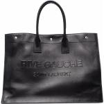 Saint Laurent sac cabas Rive Gauche en cuir - Noir