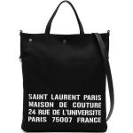 Cabas en toile de créateur Saint Laurent Paris noirs en toile pour homme 