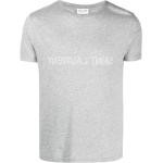 T-shirts à imprimés de créateur Saint Laurent Paris gris clair à manches courtes à col rond pour homme 