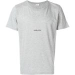 T-shirts à imprimés de créateur Saint Laurent Paris gris à manches courtes à col rond pour homme 