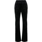 Pantalons taille haute de créateur Saint Laurent Paris noirs en velours stretch Taille XS W38 L36 pour femme 