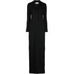Robes en laine de créateur Saint Laurent Paris noires à manches longues Taille XS pour femme 
