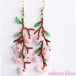 Boucles d'oreilles pour festival argentées en argent à perles en argent Naruto Sakura Haruno pour femme 