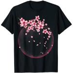 T-shirts noirs à motif fleurs Naruto Sakura Haruno Taille S look fashion pour homme 