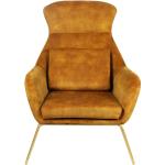 Galettes de chaise SalesFever dorées en velours inspirations zen modernes 