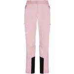Pantalons de randonnée Salewa roses en shoftshell coupe-vents Taille M look fashion pour femme 