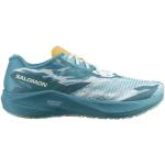Chaussures de running Salomon bleues en fil filet respirantes look urbain pour homme en promo 