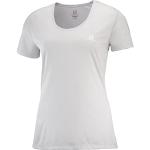 T-shirts Salomon Agile blancs à manches courtes respirants à manches courtes Taille XS look fashion pour femme 