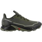 Chaussures de randonnée Salomon Alphacross vertes en gore tex respirantes pour homme 