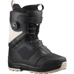 Boots de snowboard Salomon blanches rigides à laçage BOA Pointure 26 en promo 
