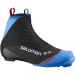 Chaussures de ski Salomon S-LAB bleues en carbone 