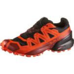 Chaussures de running Salomon Spikecross rouges en gore tex look fashion pour homme en promo 
