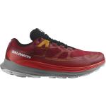 Chaussures de running Salomon Ultra Glide rouges en gore tex Pointure 46 look fashion pour homme en promo 
