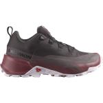 Chaussures de randonnée Salomon Cross Hike rouges en caoutchouc en gore tex Pointure 37 pour femme 