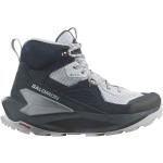 Salomon - Chaussures de randonnée Gore-Tex - Elixir Mid Gtx W Carbon/Pearl Blue/Flint Stone pour Femme - Taille 3,5 UK - Gris