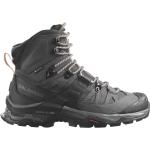 Chaussures de randonnée Salomon Trekking noires en nubuck en gore tex Pointure 37,5 pour femme 