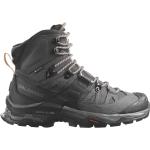 Chaussures de randonnée Salomon Trekking noires en nubuck en gore tex Pointure 40,5 pour femme 