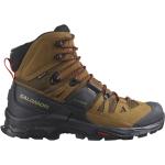 Salomon - Chaussures de trekking GORE-TEX - Quest 4 Gtx Rubber/Black/Fiery Red pour Homme en Cuir - Taille 7,5 UK - Marron