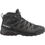 Salomon - Chaussures de randonnée Gore-Tex - X Ward Leather Mid Gtx Phantom/Black/Magnet pour Homme en Cuir - Taille 9,5 UK - Noir