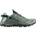 Chaussures de randonnée Salomon Techamphibian vertes Pointure 40 avec un talon jusqu'à 3cm pour femme 