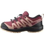Chaussures de running Salomon XA rouges à rayures imperméables Pointure 38 look fashion pour enfant en promo 