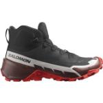 Salomon - Cross Hike 2 Mid Gore-Tex - Chaussures de randonnée - UK 10,5 | EU 45 - black / bitter chocolate / fiery red