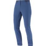 Pantalons de randonnée Salomon Wayfarer bleus respirants stretch Taille S look fashion pour femme en promo 