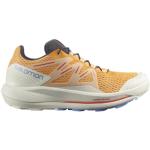 Chaussures de running Salomon Trail orange légères pour femme en promo 