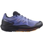 Chaussures de running Salomon Trail bleues légères pour femme en promo 