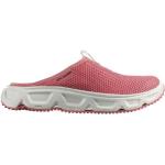 Chaussures de running Salomon Reelax roses en fil filet respirantes pour femme en promo 