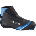 Chaussures de ski de fond Salomon Prolink bleues en promo 