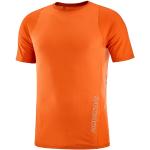 Maillots de running Salomon Sense orange en polyester Taille L look fashion pour homme 
