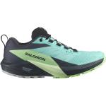 Chaussures de running Salomon Sense Ride vertes en gore tex Pointure 38 look fashion pour femme en promo 