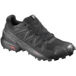 Chaussures de running Salomon Speedcross 5 noires en gore tex pour homme en promo 