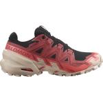 Chaussures de running Salomon Speedcross rouges en gore tex Pointure 40 look fashion pour femme en promo 