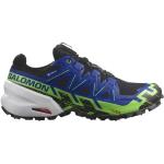 Chaussures de running Salomon Spikecross bleues en gore tex Pointure 44 pour homme en promo 