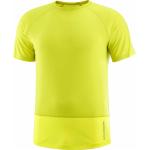 T-shirts Salomon jaunes respirants Taille XL look fashion pour homme 