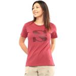 T-shirts Salomon Outlife rouges bio éco-responsable Taille XS look casual pour femme 