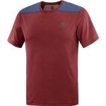Salomon T Shirt Outline Ss Tee M Cabernet/Mood T-shirts Homme