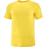T-shirts Salomon jaunes à manches courtes Taille L look fashion pour homme 