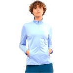 Vestes zippées Salomon Outrack bleues en polaire respirantes éco-responsable Taille M pour femme 