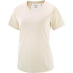 T-shirts techniques Salomon Outline blancs en polyester Taille M look fashion pour femme 