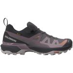 Chaussures de randonnée Salomon X Ultra violettes en gore tex pour femme en promo 