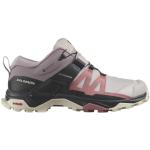 Chaussures de randonnée Salomon X Ultra 4 roses en gore tex pour femme en promo 