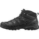 Chaussures de randonnée Salomon Pioneer noires en gore tex imperméables Pointure 44 look fashion pour homme en promo 