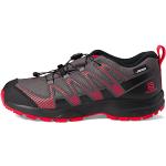 Chaussures de running Salomon XA rouge coquelicot à rayures imperméables Pointure 35 look fashion pour enfant 
