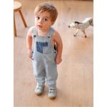 Salopettes en jean Vertbaudet bleues en coton Taille 18 mois pour bébé de la boutique en ligne Vertbaudet.fr 