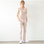Salopettes en jean beiges en coton Tailles uniques look casual pour femme en promo 