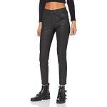 Jeans enduits noirs Taille XS look fashion pour femme 